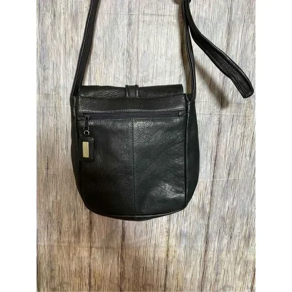Kenneth Cole Black Leather Crossbody Bag - Picture 9 of 16
